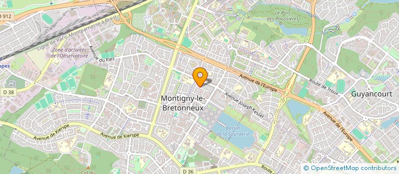 localisation de l'entreprise WART  MONTIGNY LE BRETONNEUX