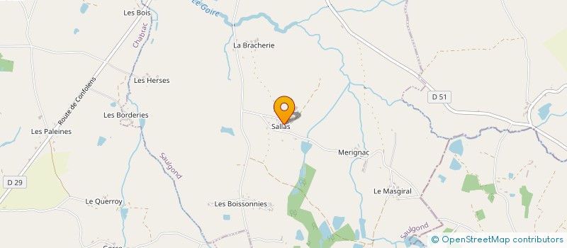 localisation de l'entreprise WARTENA à SAULGOND