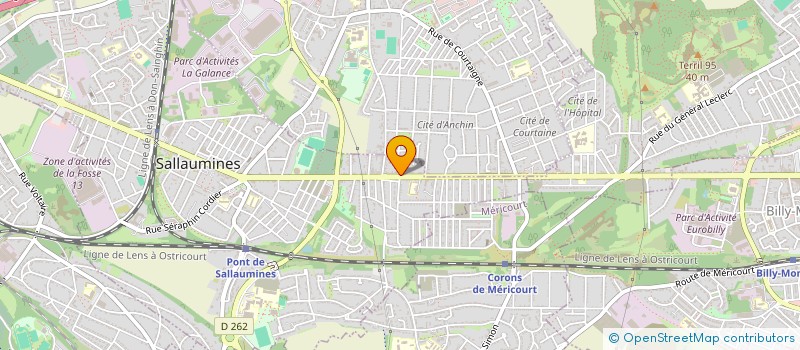 localisation de l'entreprise WARWAD  SALLAUMINES