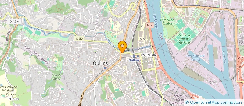 localisation de l'entreprise WAS  OULLINS-PIERRE-BENITE