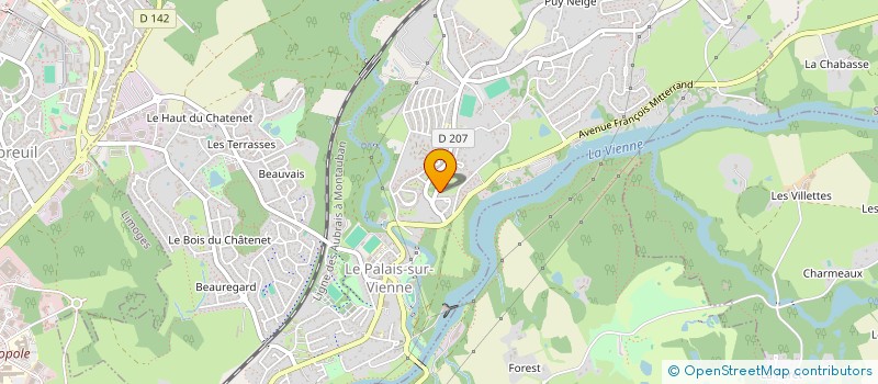 localisation de l'entreprise WAS TRANSPORTS à LE PALAIS-SUR-VIENNE