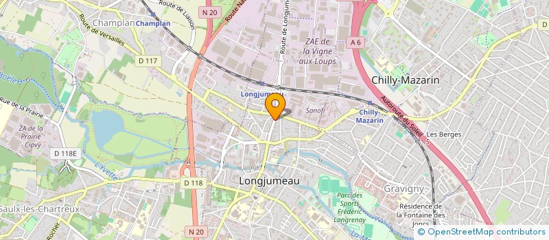 localisation de l'entreprise WASABI SUSHI 91 à LONGJUMEAU