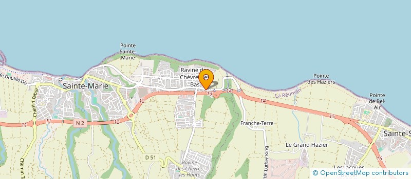 localisation de l'entreprise WASAM IMMO à SAINTE-MARIE