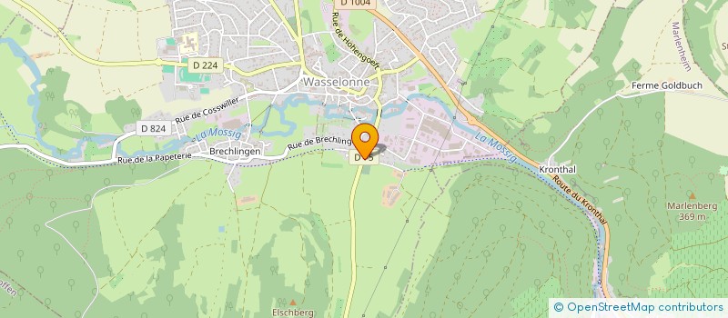 localisation de l'entreprise WASCALADE  WASSELONNE