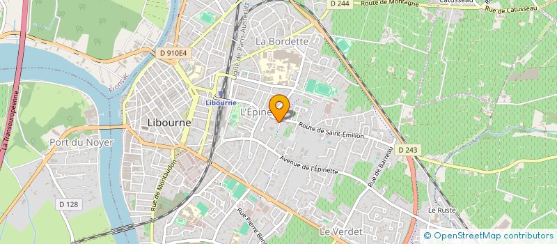 localisation de l'entreprise WASH'AIR  LIBOURNE