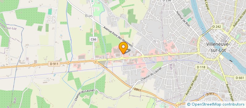 localisation de l'entreprise WASH BIAS à BIAS
