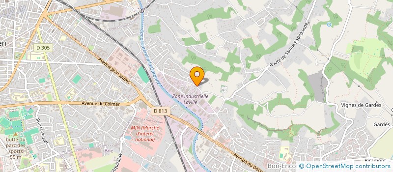 localisation de l'entreprise WASH-IN-TIME  BON-ENCONTRE