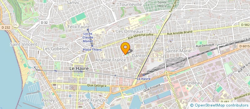 localisation de l'entreprise WASH LH  LE HAVRE