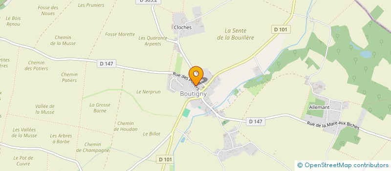 localisation de l'entreprise WASH N GO à BOUTIGNY-PROUAIS
