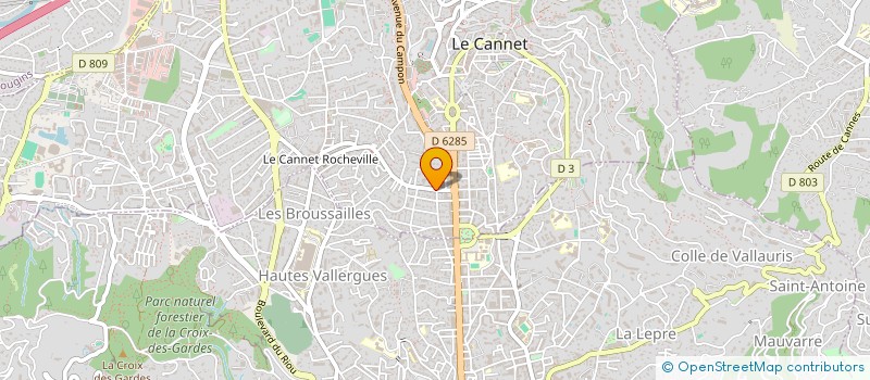 localisation de l'entreprise WASH'N SHOP à LE CANNET
