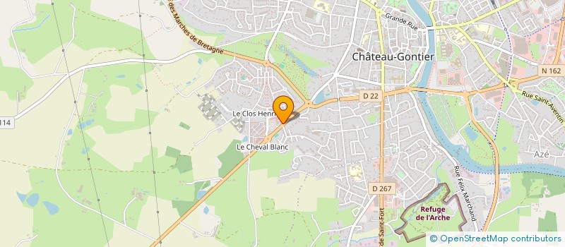 localisation de l'entreprise WASH'N SUB  CHATEAU-GONTIER-SUR-MAYENNE