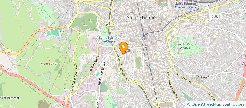 localisation de l'entreprise WASH PRO NET  SAINT-ETIENNE