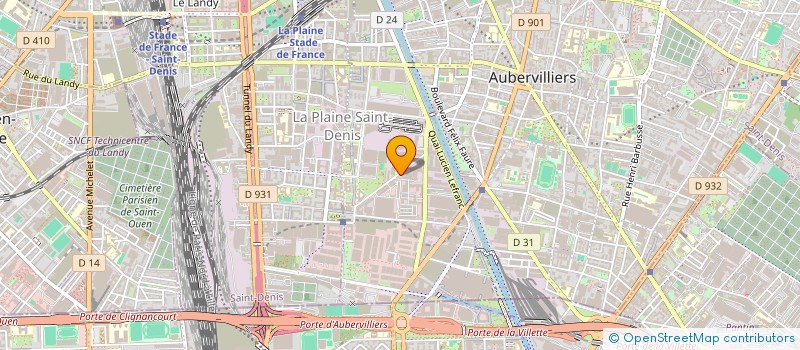 localisation de l'entreprise WASH SYSTEM à AUBERVILLIERS