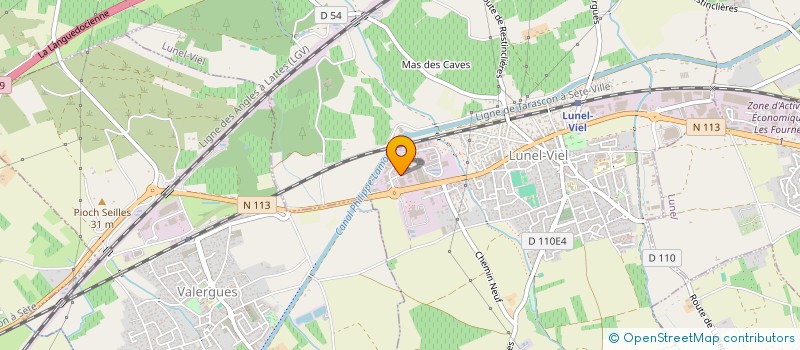 localisation de l'entreprise WASH SYSTEM à LUNEL-VIEL