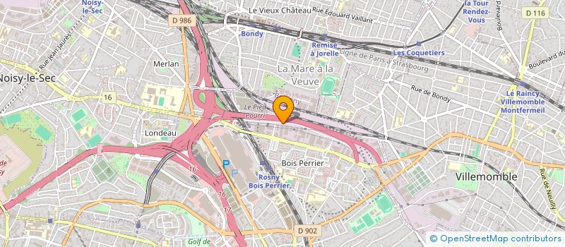 localisation de l'entreprise WASHINGTONHOTELS à ROSNY-SOUS-BOIS