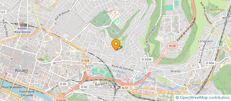 localisation de l'entreprise WASPROD à ROUEN