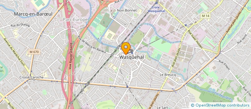 localisation de l'entreprise WASQU'ANN'CIE  WASQUEHAL