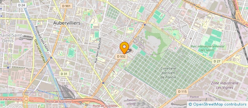 localisation de l'entreprise WASS à PANTIN