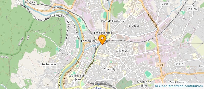 localisation de l'entreprise WASS  ALES