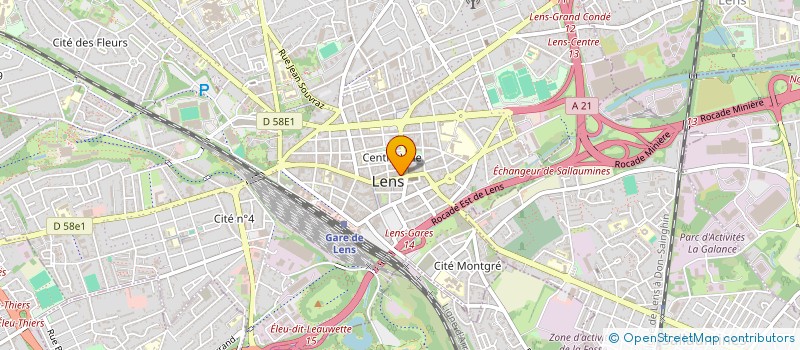 localisation de l'entreprise WASSBEL  LENS