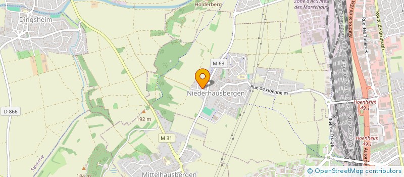 localisation de l'entreprise WASSEL STEIN  NIEDERHAUSBERGEN