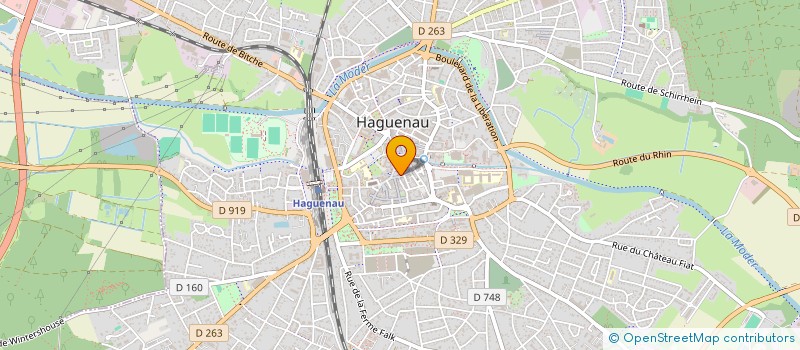 localisation de l'entreprise WASSELONNE OPTIC  HAGUENAU