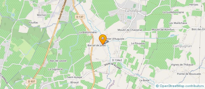 localisation de l'entreprise WASSER LAUTER  CARTELEGUE