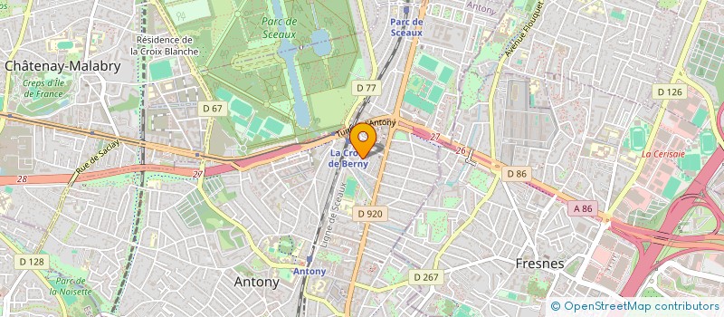 localisation de l'entreprise WASSOP PROD à ANTONY