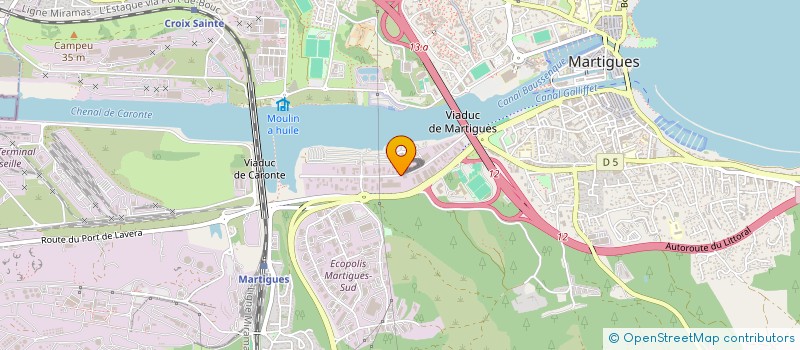 localisation de l'entreprise WASTE SLOP IMPROVEMENT (W.S.I.) à MARTIGUES