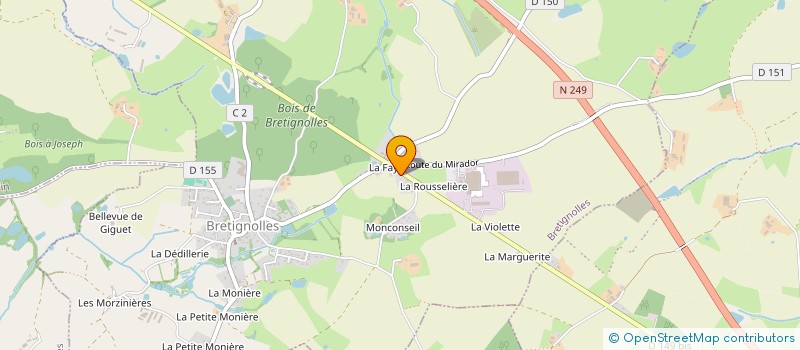 localisation de l'entreprise WAT BOUDDHANIMIT  BRETIGNOLLES