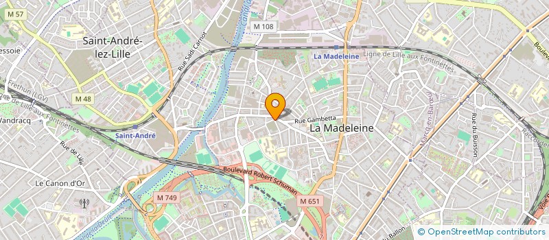 localisation de l'entreprise WATACA à LA MADELEINE