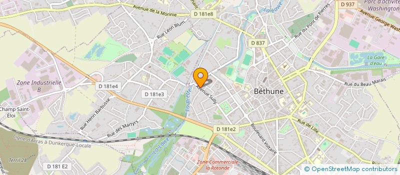 localisation de l'entreprise WATCH CLUB FRANCE  BETHUNE