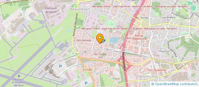 localisation de l'entreprise WATCH YOURSELF  MERIGNAC