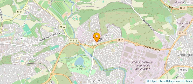 localisation de l'entreprise WATE  LE CRES