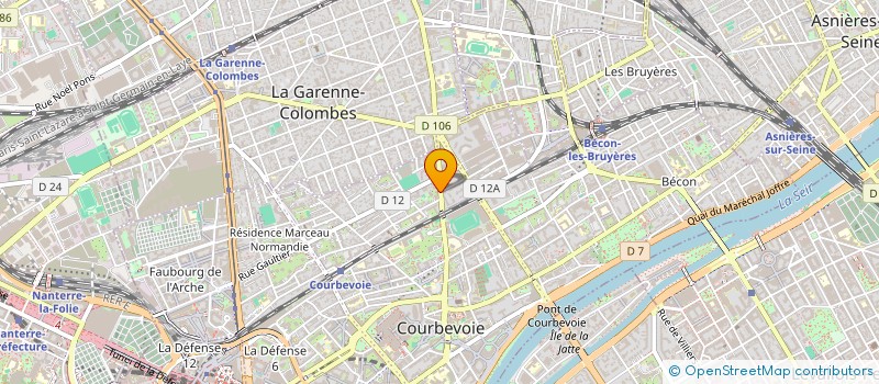 localisation de l'entreprise WATE BEAUTE à COURBEVOIE