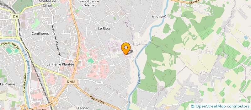 localisation de l'entreprise WATECO  ALES