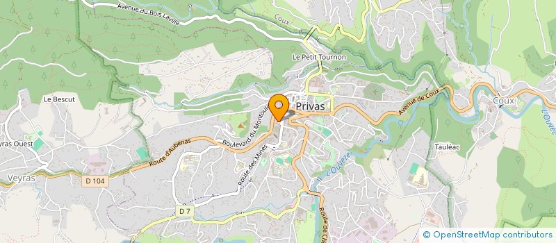 localisation de l'entreprise WATEL à PRIVAS