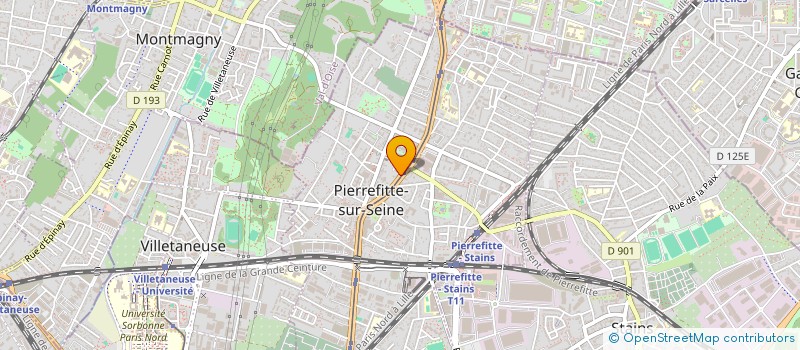 localisation de l'entreprise WATELLE IMMOBILIER 6 à PIERREFITTE-SUR-SEINE