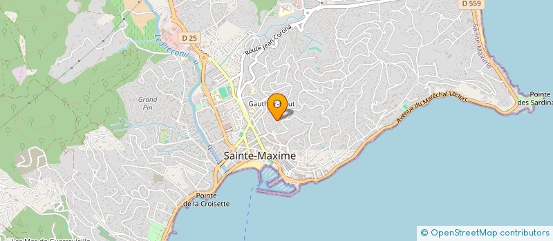 localisation de l'entreprise WATER GLISSE PASSION à SAINTE-MAXIME