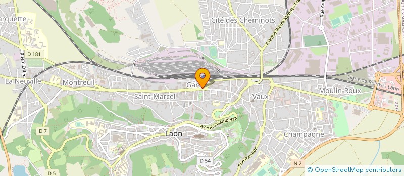 localisation de l'entreprise WATER GREEN à LAON