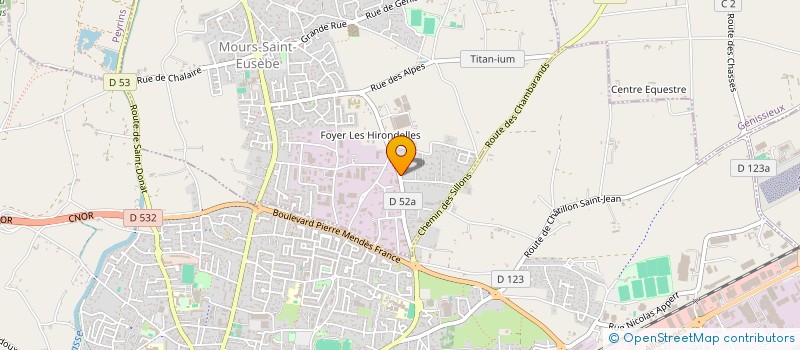 localisation de l'entreprise WATER-LOC  MOURS-SAINT-EUSEBE