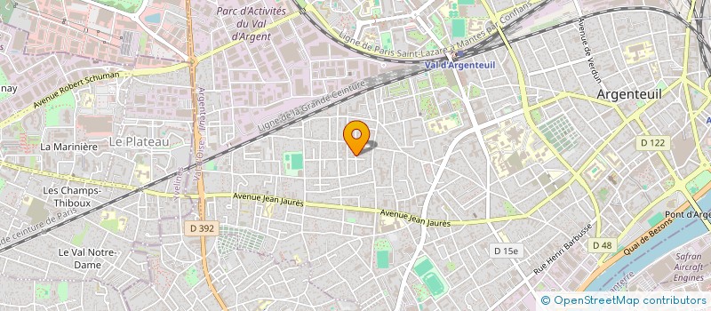 localisation de l'entreprise WATER PRO  ARGENTEUIL