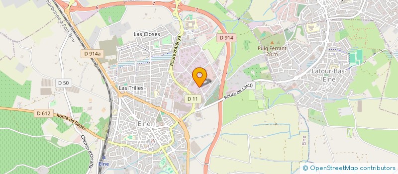 localisation de l'entreprise WATER PRO TECH à ELNE