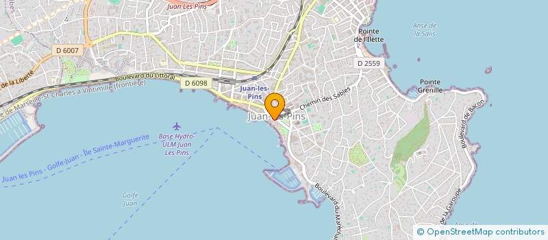 localisation de l'entreprise WATER SPORTS SERVICES à ANTIBES