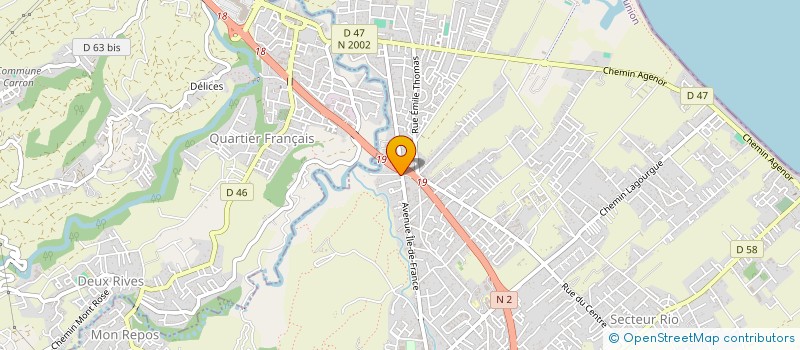 localisation de l'entreprise WATER-TECHNOLOGIE DE L'OCEAN INDIEN  SAINT-ANDRE