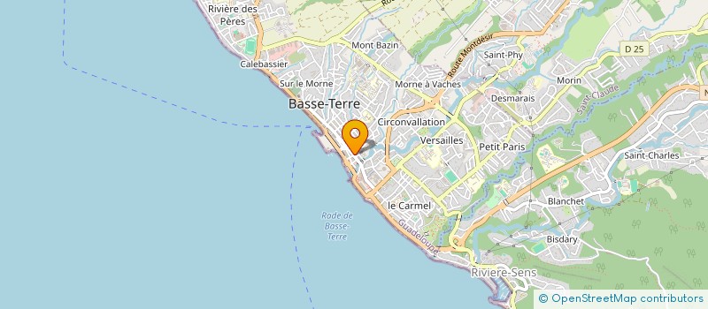 localisation de l'entreprise WATERFALLS PRODUCTIONS  BASSE-TERRE