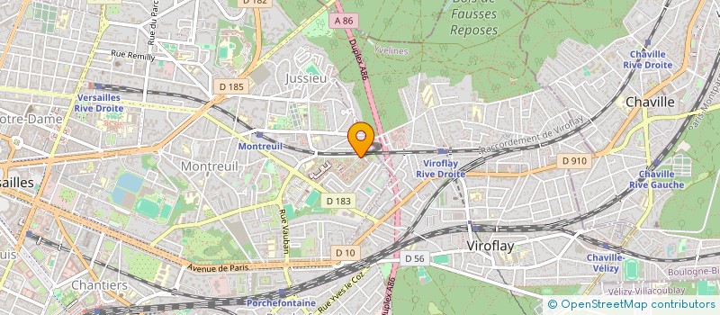 localisation de l'entreprise WATERFLOO à VERSAILLES