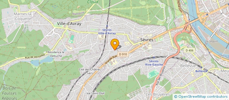 localisation de l'entreprise WATERPASS à SEVRES