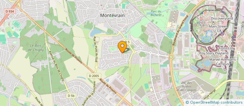 localisation de l'entreprise WATERSCHOOT JLA  MONTEVRAIN