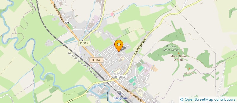 localisation de l'entreprise WATHY - LECLERS  CARIGNAN